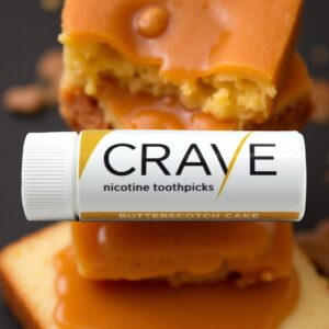(50) CRAVE Nicotine Toothpicks Butterscotch Cake