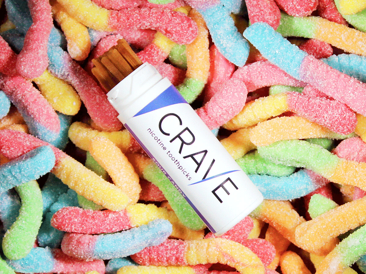 candy for cigarette cravings Nicorette Nicotine Gum 2mg, Quit Smoking Aid, Original Flavor, 200 Count then crunch on the sweet stick and repeat Sour Candy - Crave